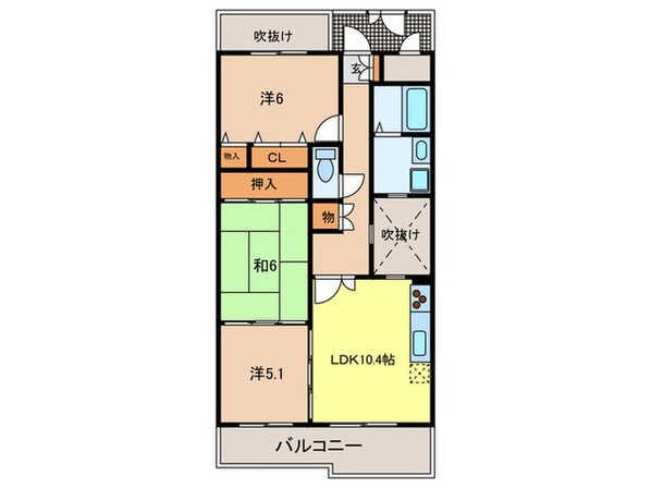 ＫＤＸﾚｼﾞﾃﾞﾝｽ夙川ヒルズ3番館の物件間取画像